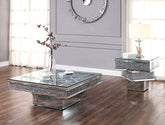 Coffee Table, Mirrored and Faux Diamonds